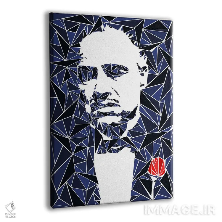 تابلو دکوراتیو "دان ویتو کورلئونه ۱" اثر کریستین میلئو - نمای پرسپکتیو محصول