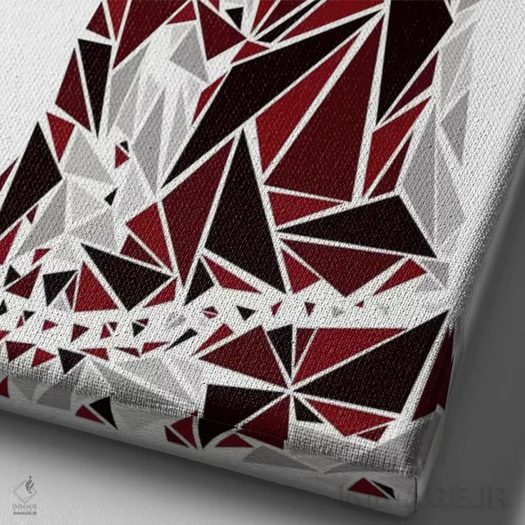 تابلو دکوراتیو "دوبرمن" اثر کریستین میلئو - نمای نزدیک بافت بوم