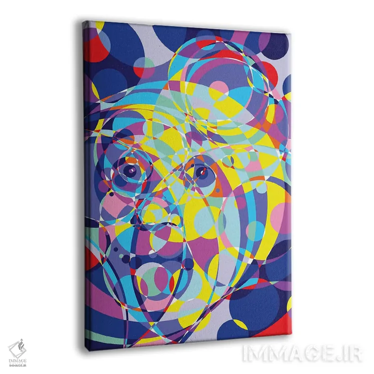 تابلو دکوراتیو "حلقه های متحد آلبرت" اثر کریستین میلئو - نمای پرسپکتیو محصول