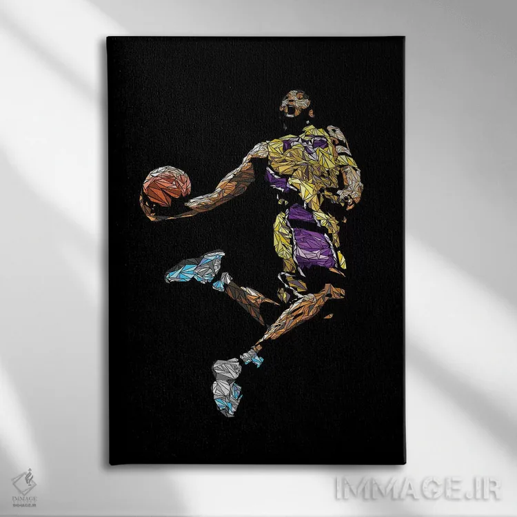 تابلو دکوراتیو کوبی اثر کریستین میلئو - نمای روبهرو روی دیوار