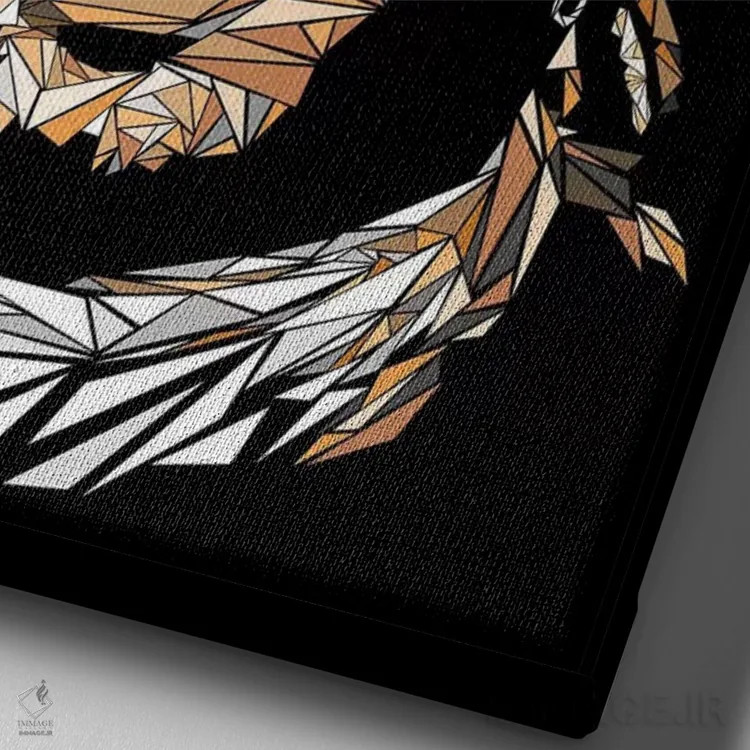 تابلو دکوراتیو آینده اثر کریستین میلئو - نمای نزدیک بافت بوم