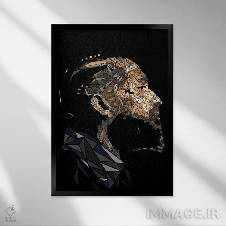 تابلو دکوراتیو "نیپسی هاسل" اثر کریستین میلئو - نمای قابدار مشکی