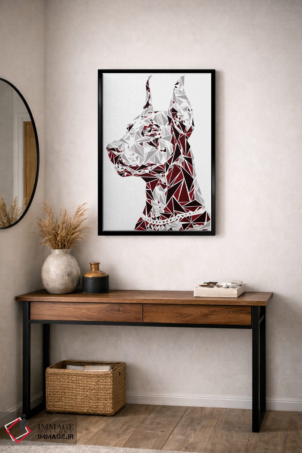 تابلو دکوراتیو "دوبرمن" اثر کریستین میلئو - D5B