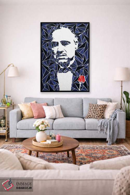 تابلو دکوراتیو "دان ویتو کورلئونه ۱" اثر کریستین میلئو - D1B