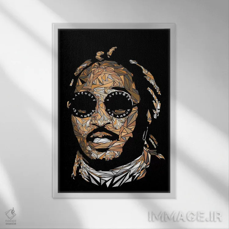 تابلو دکوراتیو آینده اثر کریستین میلئو - نمای قابدار سفید