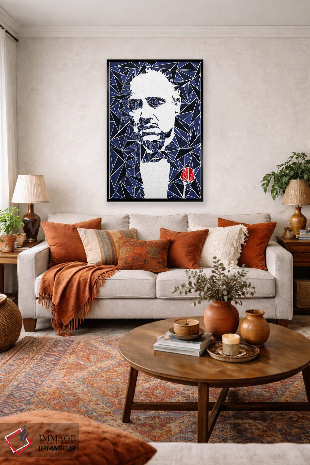 تابلو دکوراتیو "دان ویتو کورلئونه ۱" اثر کریستین میلئو - D5B