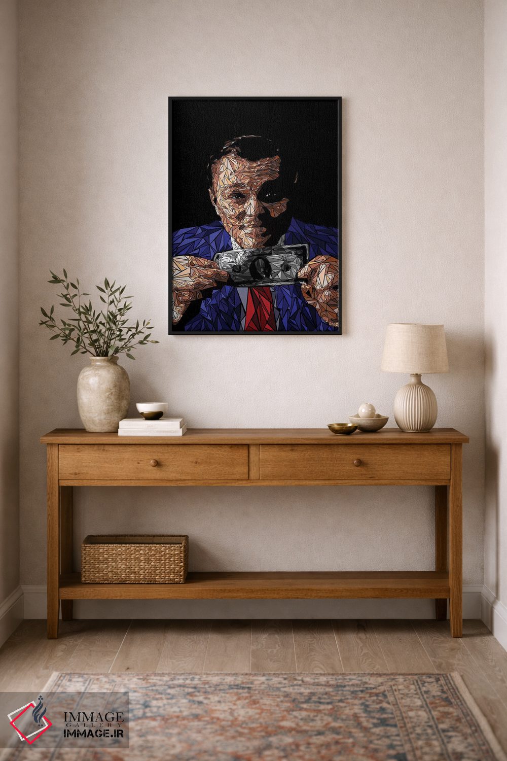 تابلو دکوراتیو گورو جعلی وال استریت اثر کریستین میلئو - D1B