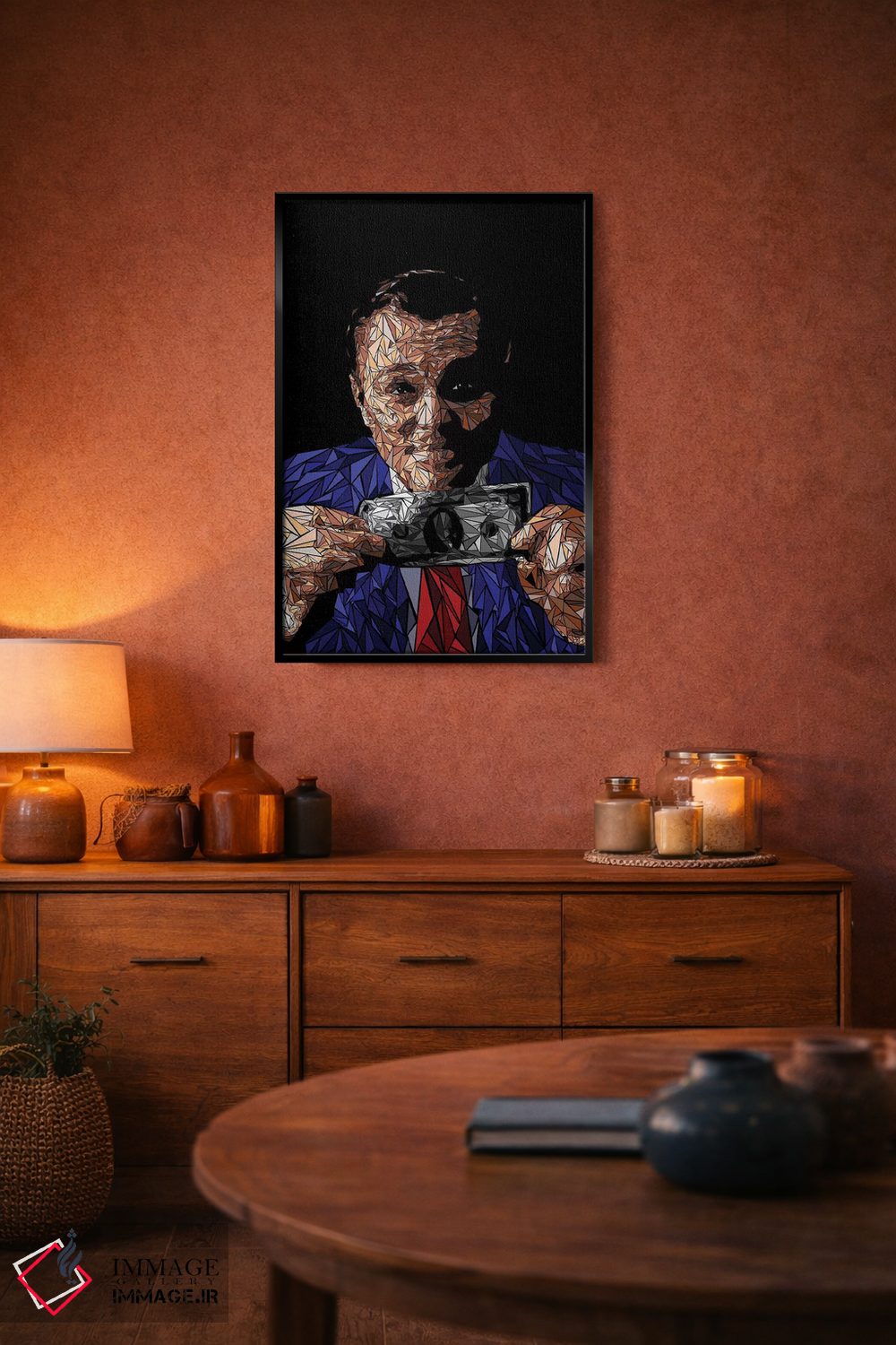 تابلو دکوراتیو گورو جعلی وال استریت اثر کریستین میلئو - D4B