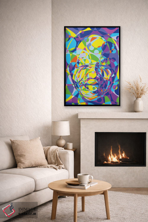 تابلو دکوراتیو "حلقه های متحد ماندلا" اثر کریستین میلئو - D6B