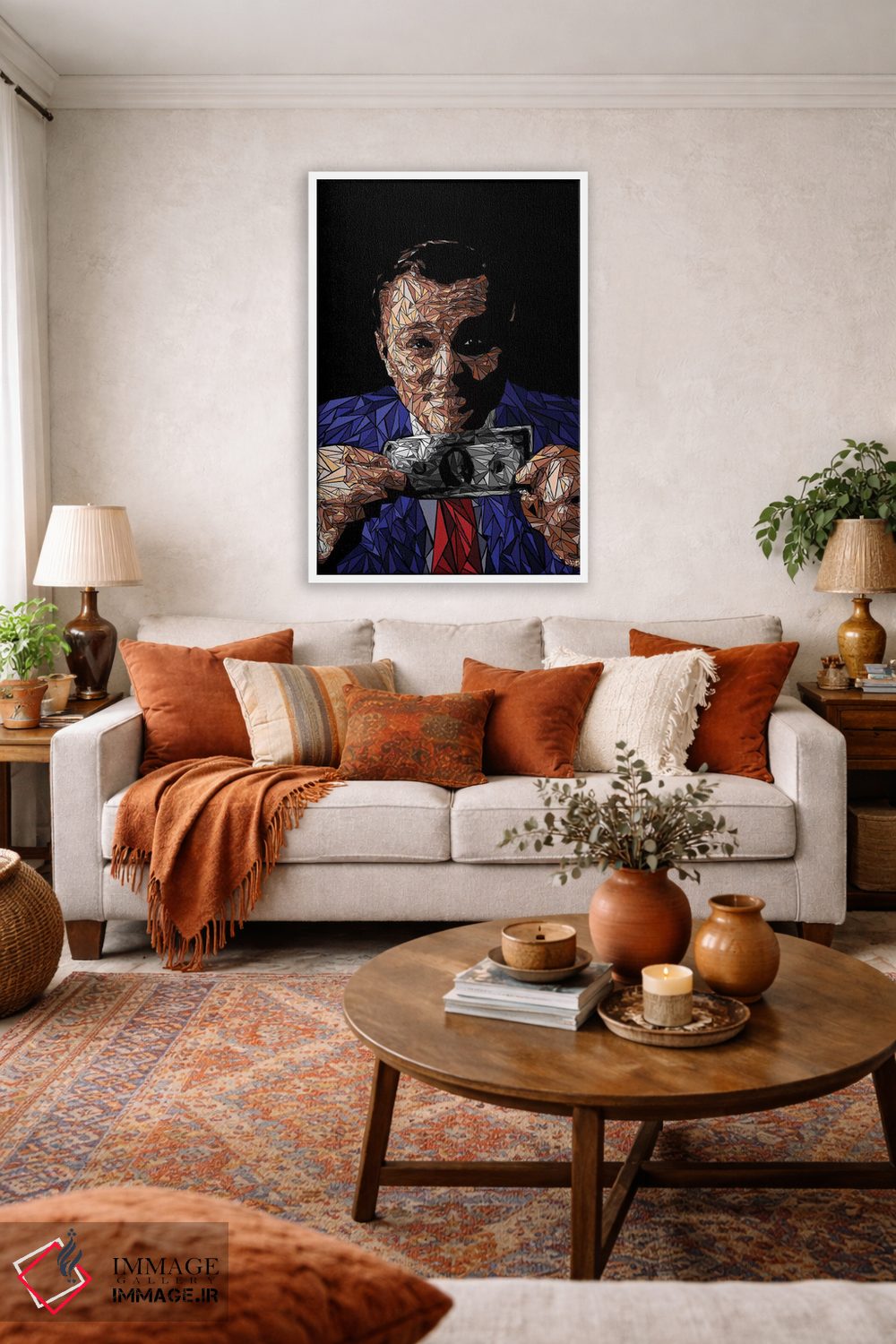 تابلو دکوراتیو گورو جعلی وال استریت اثر کریستین میلئو - D2W