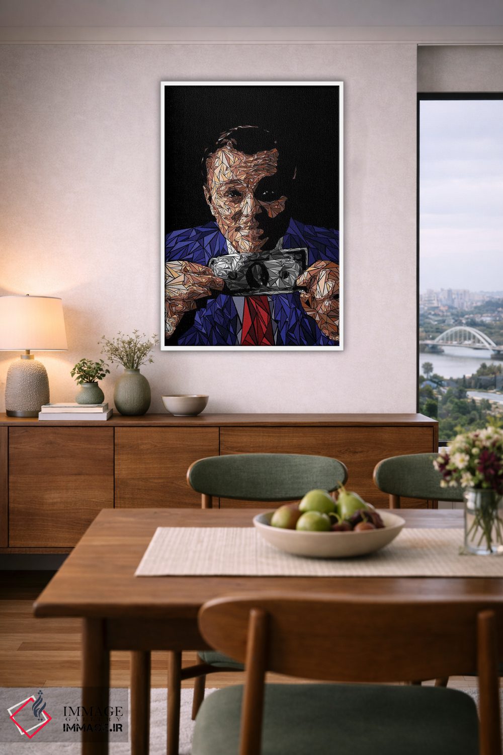 تابلو دکوراتیو گورو جعلی وال استریت اثر کریستین میلئو - D6W