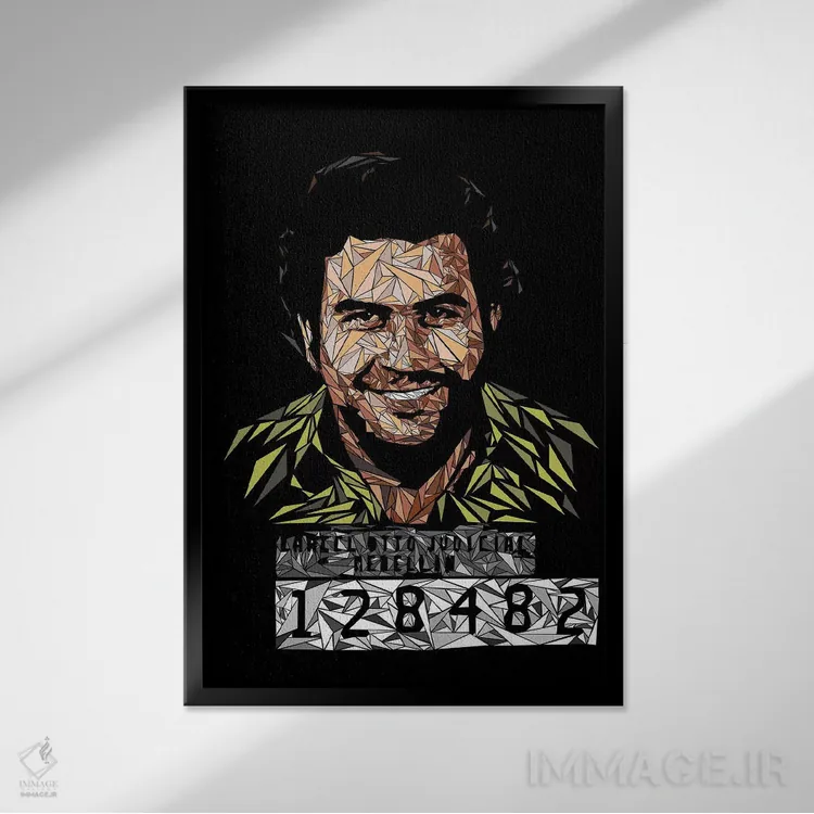 تابلو دکوراتیو پابلو اثر کریستین میلئو - نمای قابدار مشکی