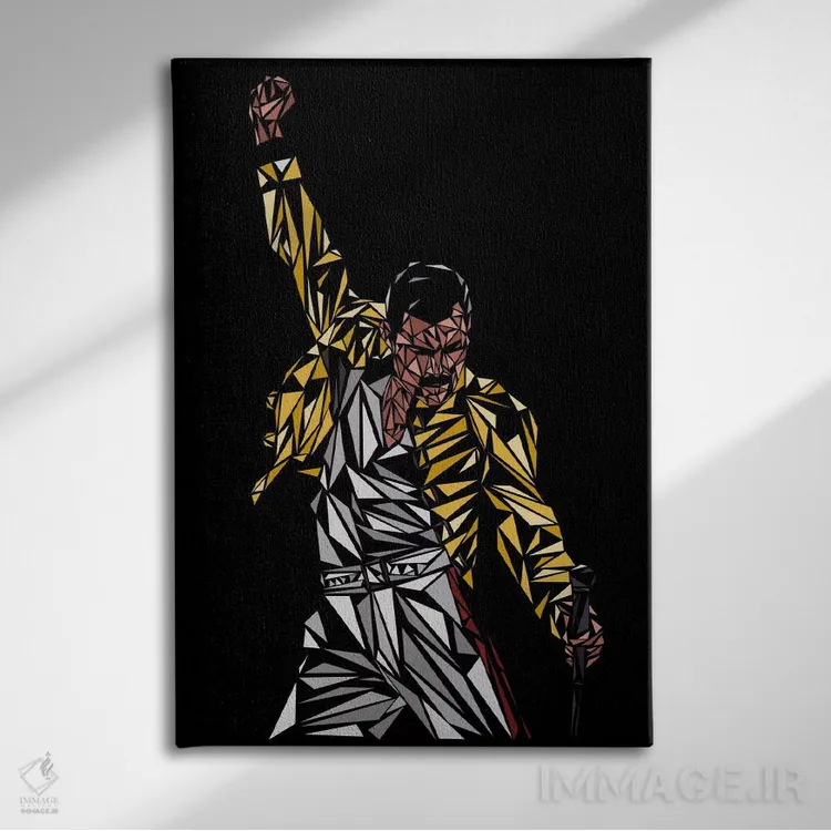 تابلو دکوراتیو فردی مرکوری اثر کریستین میلئو - نمای روبهرو روی دیوار