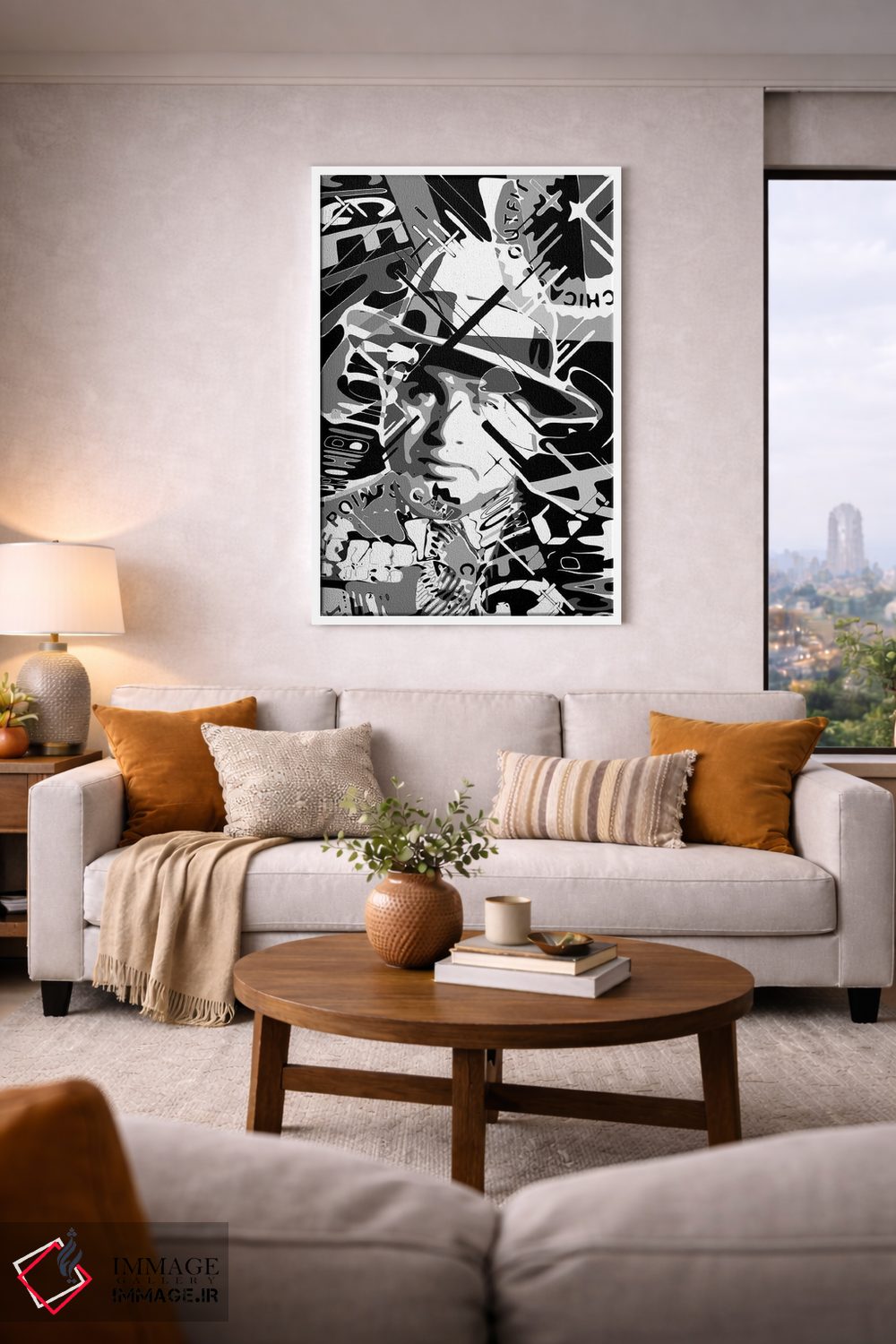 تابلو دکوراتیو آل کاپون اسکارفیس اثر کریستین میلئو - D2W