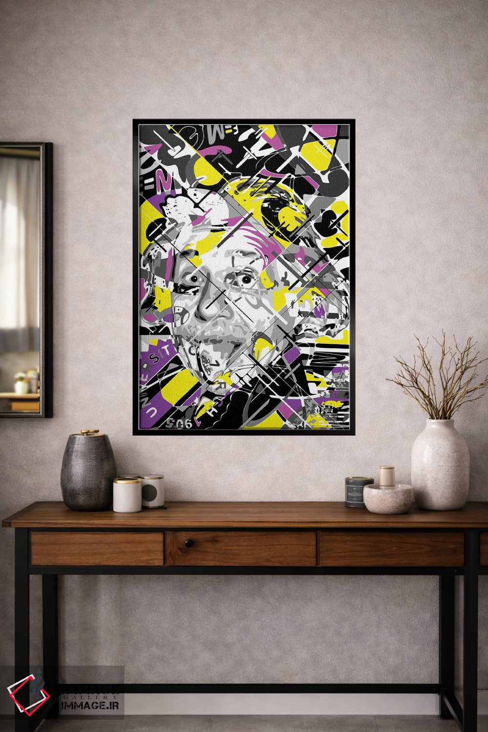 تابلو دکوراتیو آلبرت انیشتین اثر کریستین میلئو - D2B