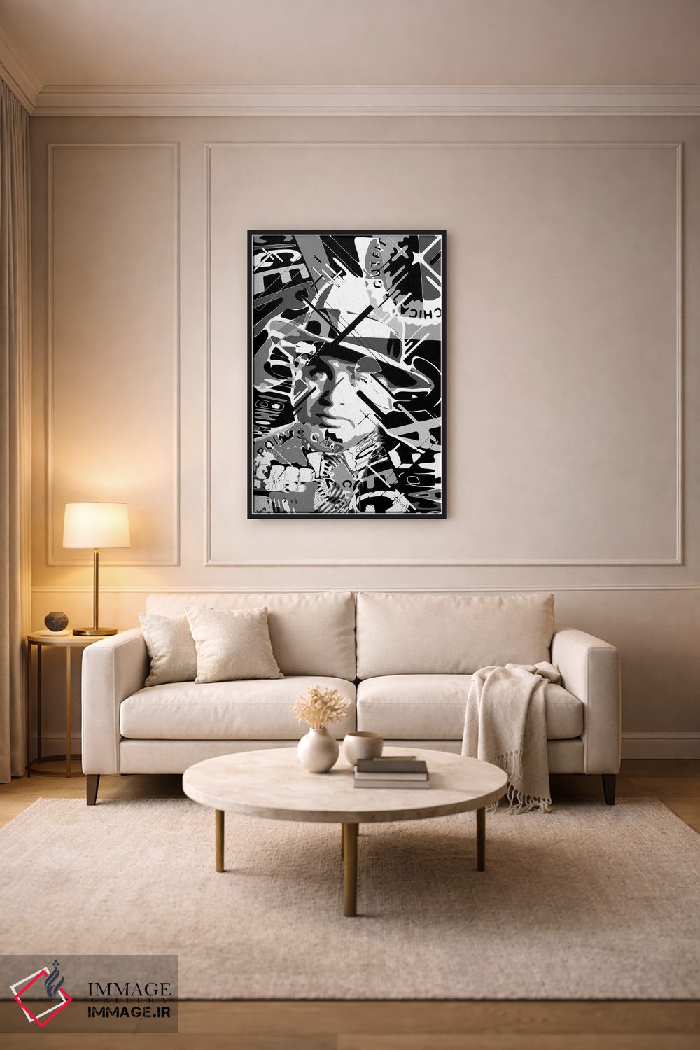 تابلو دکوراتیو آل کاپون اسکارفیس اثر کریستین میلئو - D3B