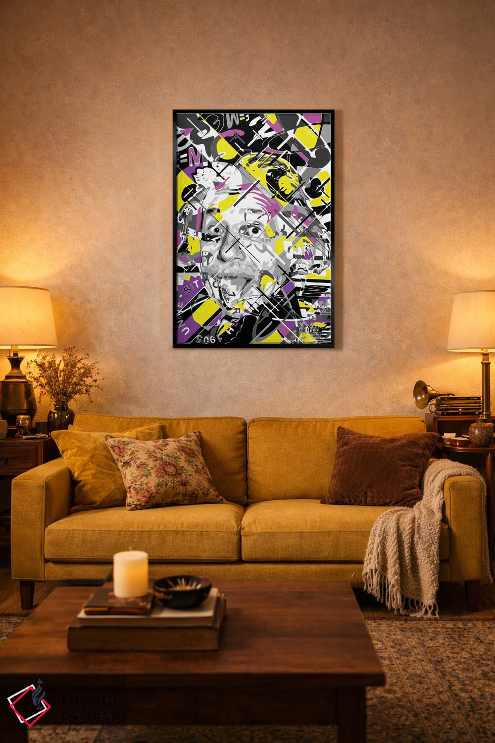 تابلو دکوراتیو آلبرت انیشتین اثر کریستین میلئو - D3B