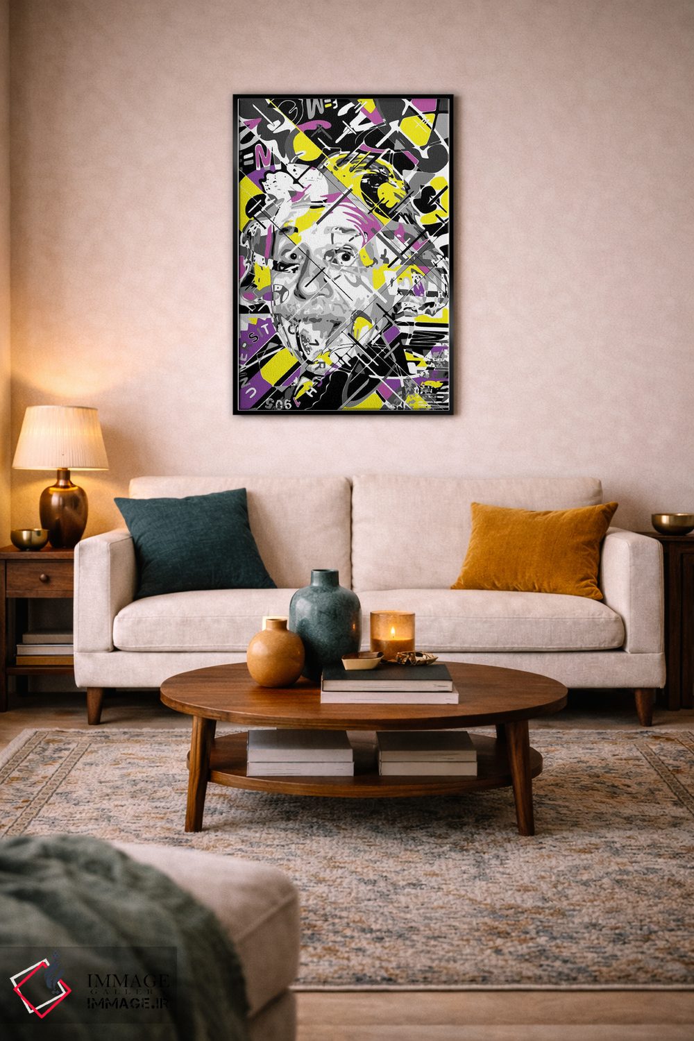 تابلو دکوراتیو آلبرت انیشتین اثر کریستین میلئو - D4B