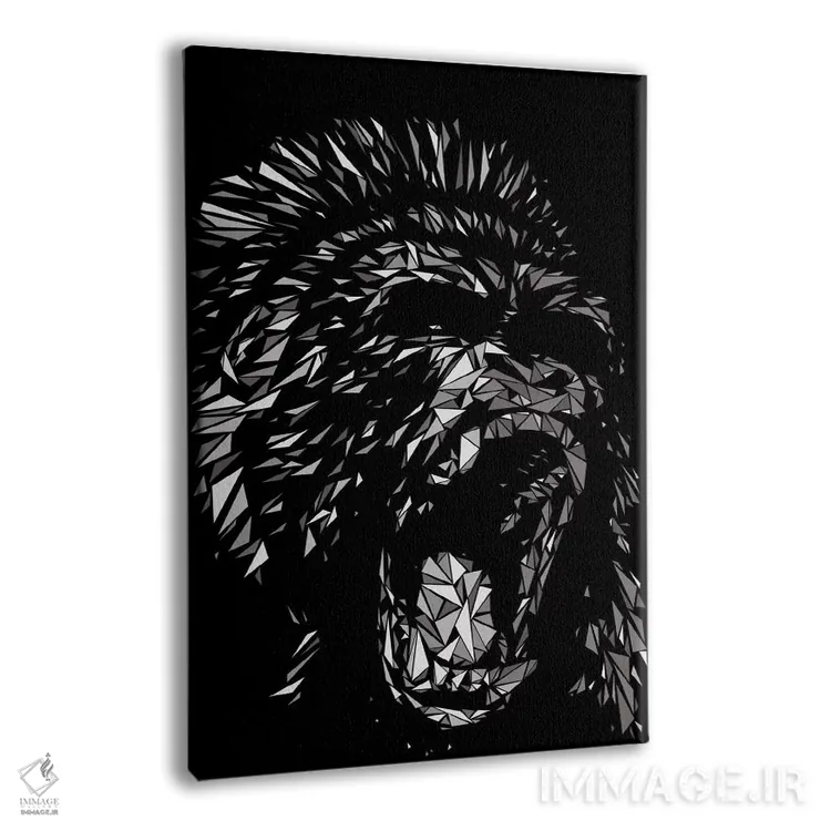 تابلو دکوراتیو گوریل اثر کریستین میلئو - نمای پرسپکتیو محصول