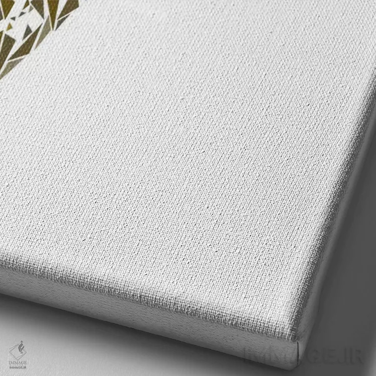 تابلو دکوراتیو زرافه اثر کریستین میلئو - نمای نزدیک بافت بوم