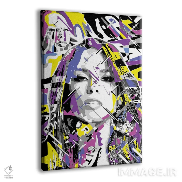 تابلو دکوراتیو آلیشا کیز اثر کریستین میلئو - نمای پرسپکتیو محصول