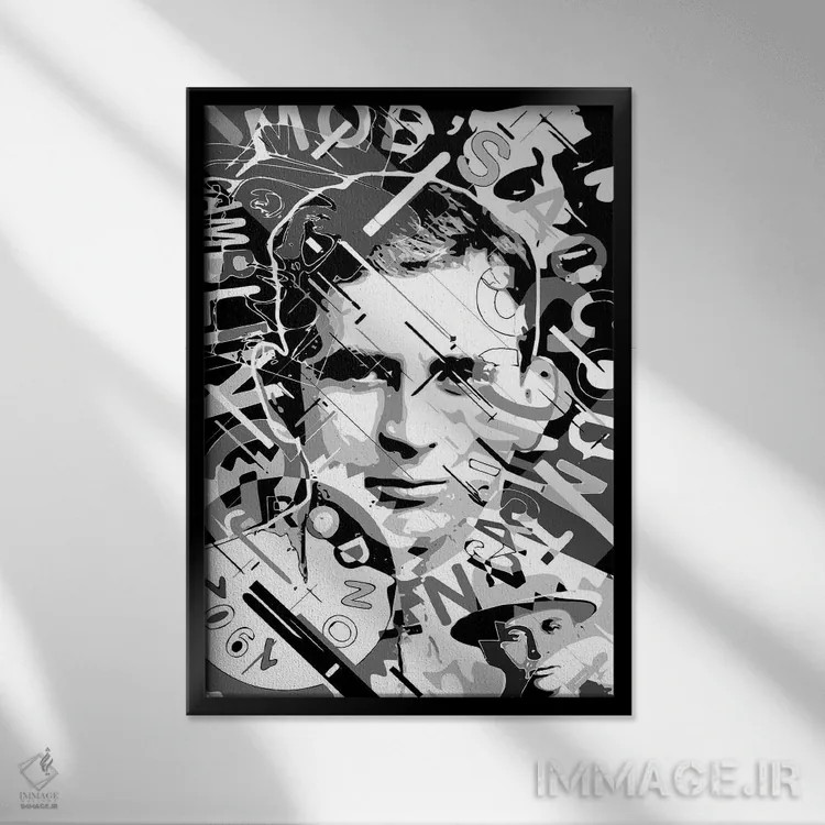 تابلو دکوراتیو مایر لانسکی اثر کریستین میلئو - نمای قابدار مشکی