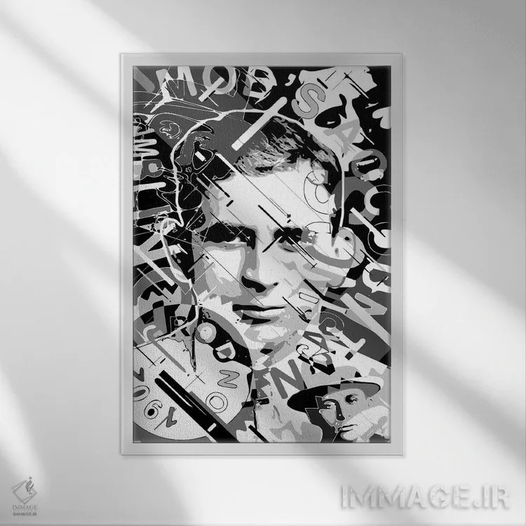 تابلو دکوراتیو مایر لانسکی اثر کریستین میلئو - نمای قابدار سفید