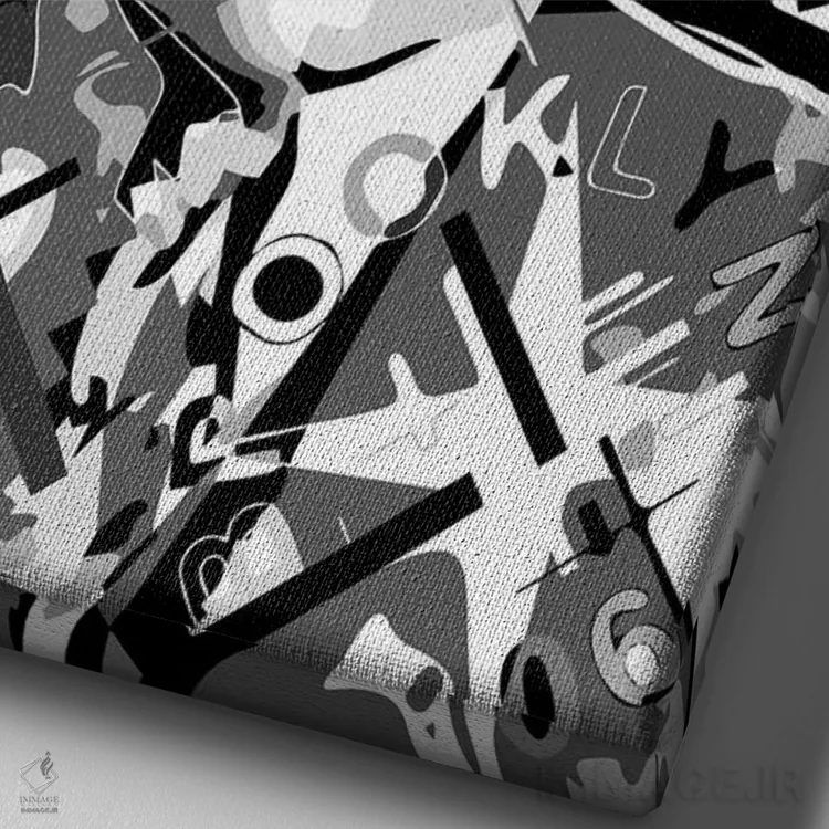 تابلو دکوراتیو باگزی سیگل اثر کریستین میلئو - نمای نزدیک بافت بوم