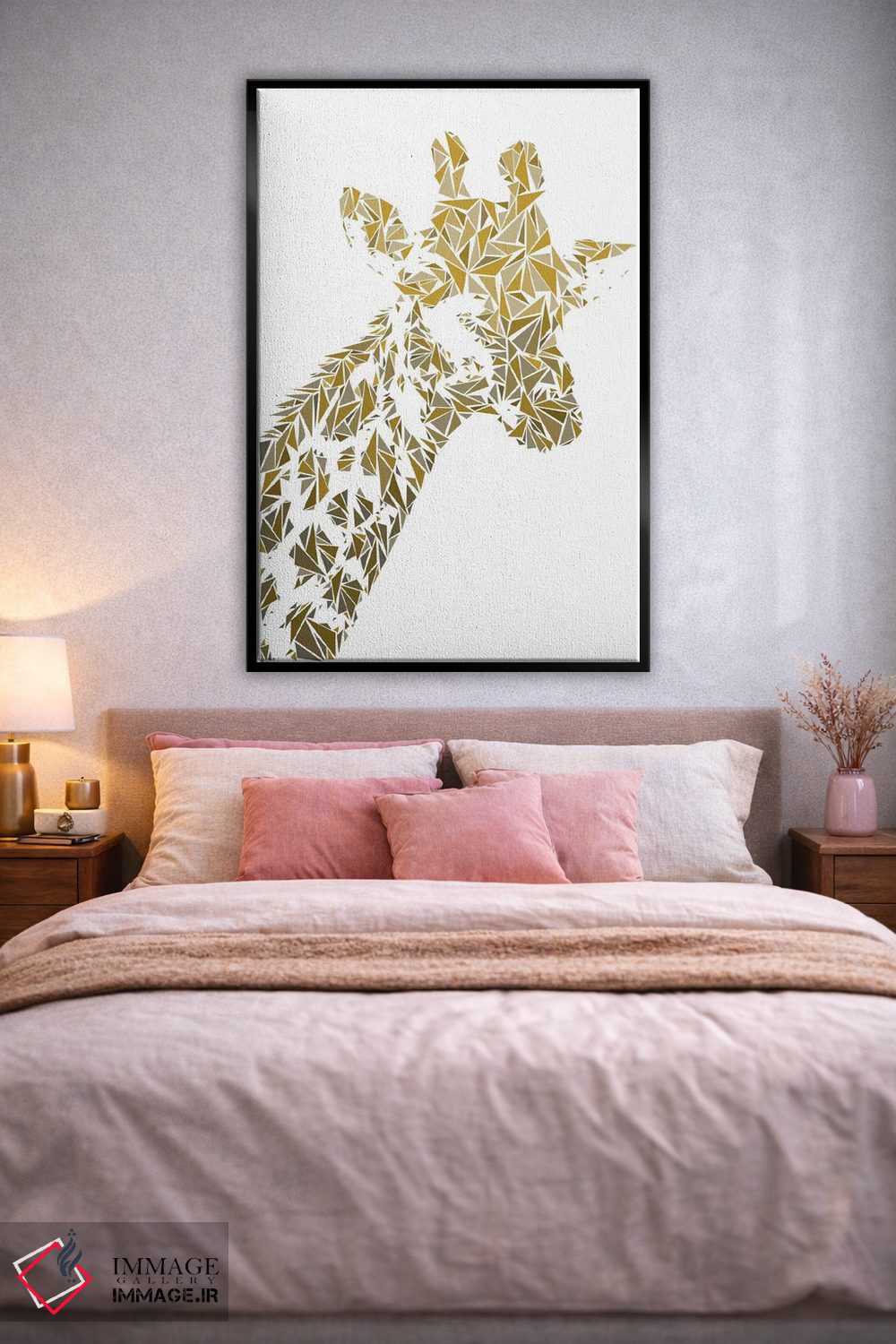 تابلو دکوراتیو زرافه اثر کریستین میلئو - D2B