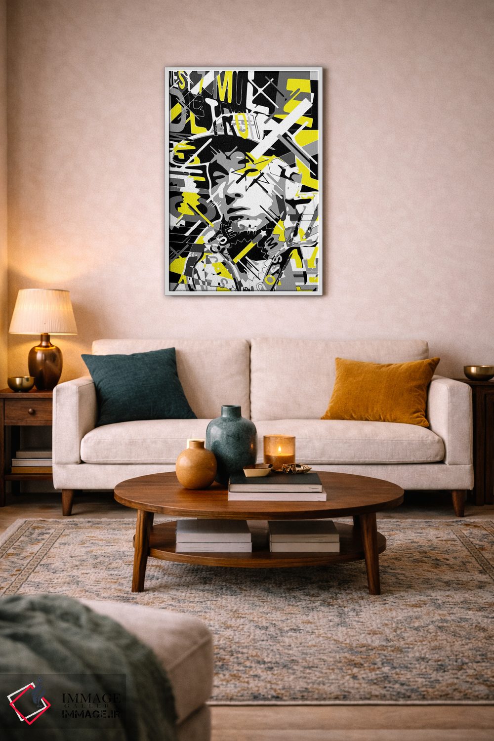 تابلو دکوراتیو امینم اثر کریستین میلئو - D2W