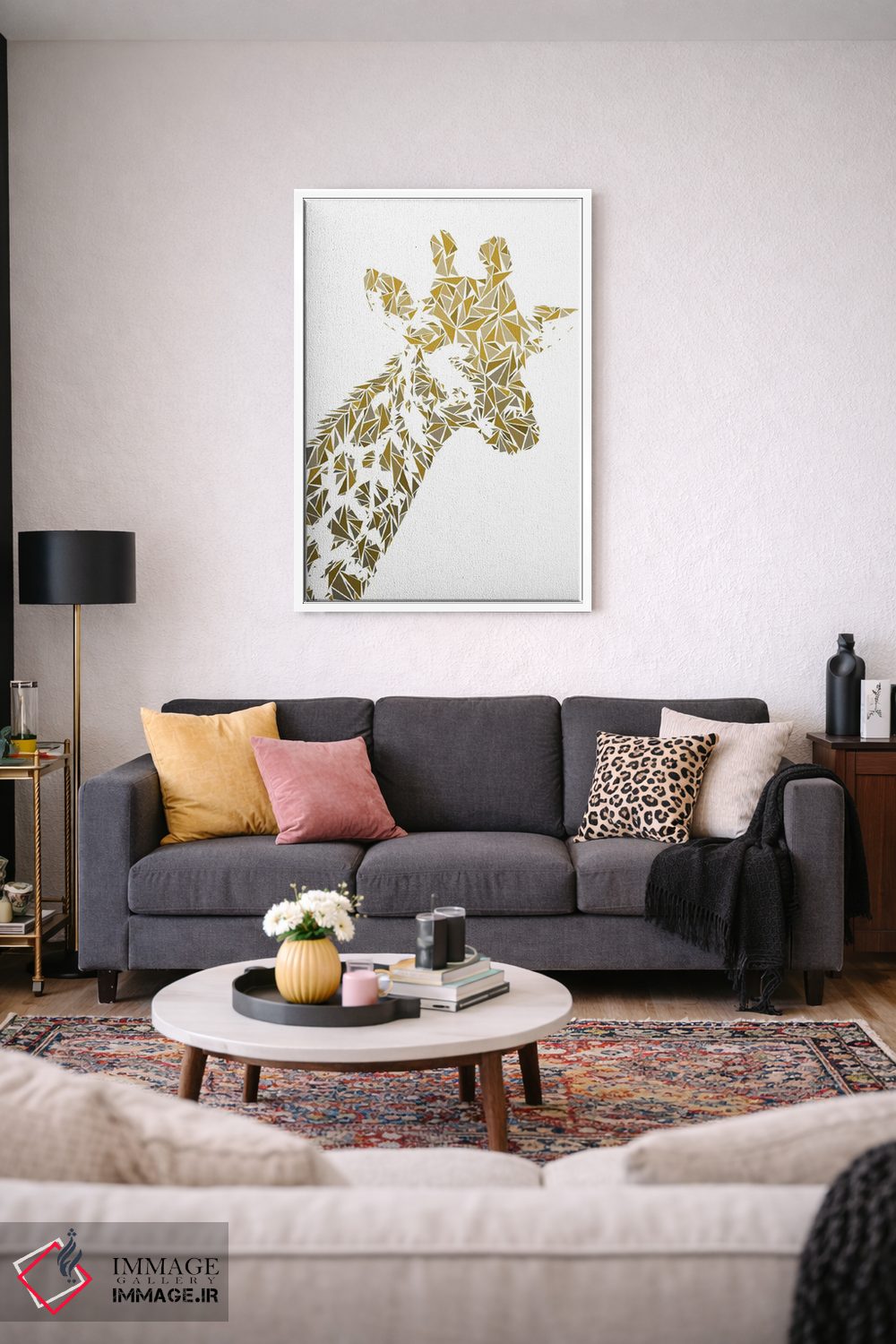 تابلو دکوراتیو زرافه اثر کریستین میلئو - D3W