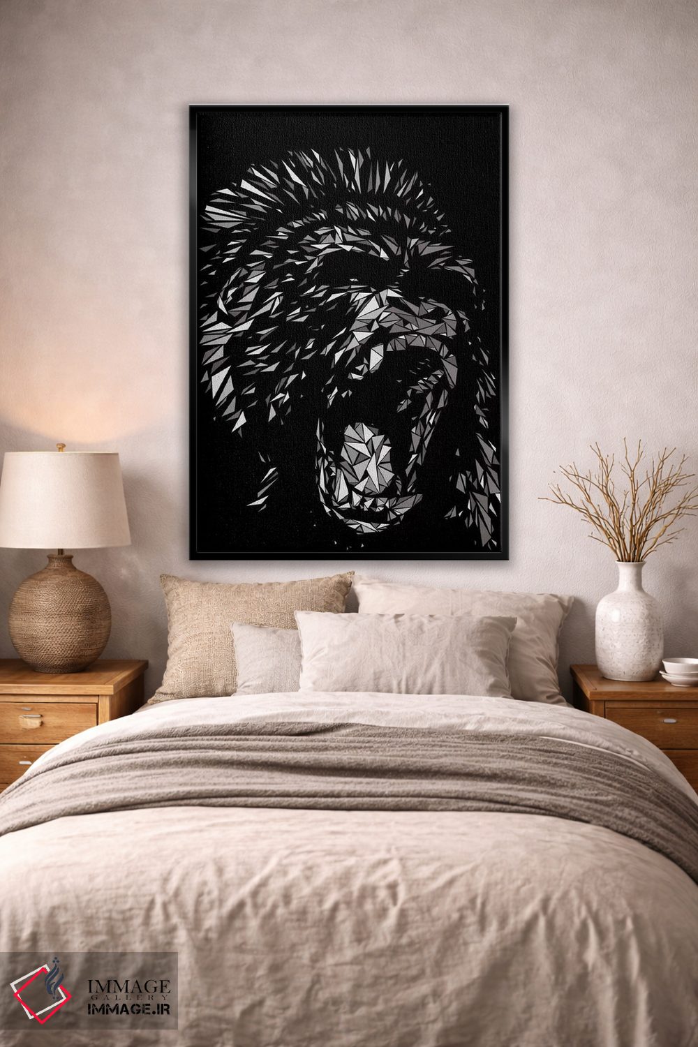 تابلو دکوراتیو گوریل اثر کریستین میلئو - D3B