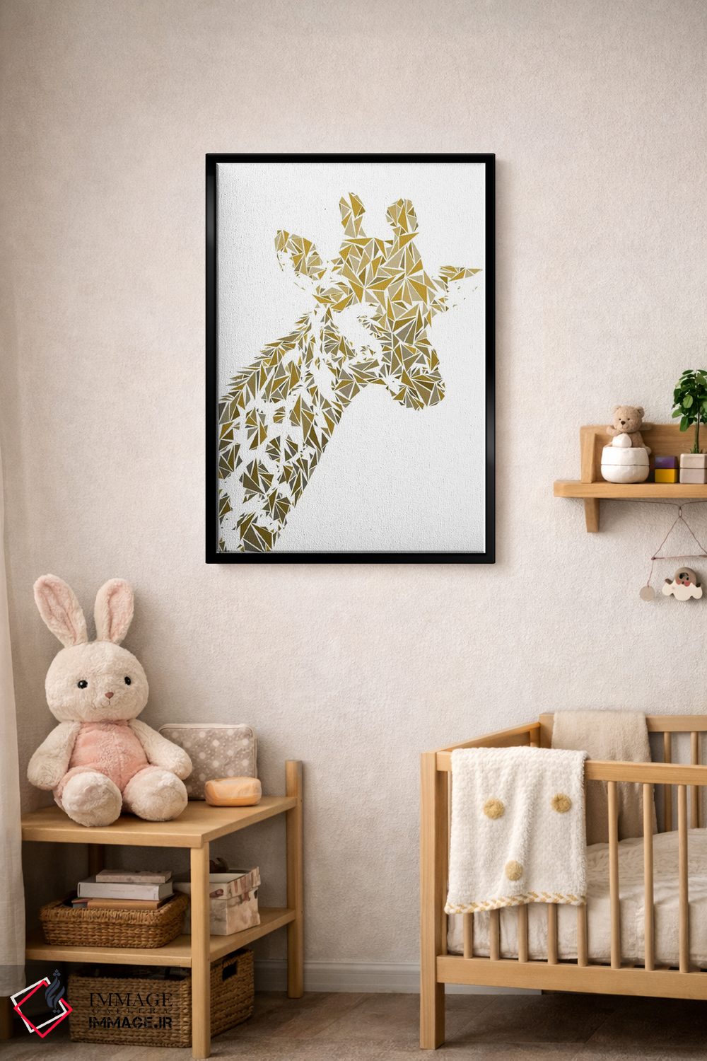 تابلو دکوراتیو زرافه اثر کریستین میلئو - D5B