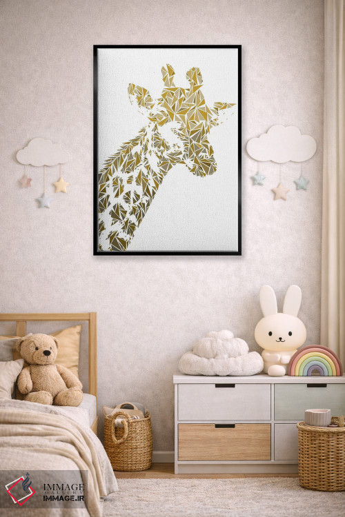 تابلو دکوراتیو زرافه اثر کریستین میلئو - D6B