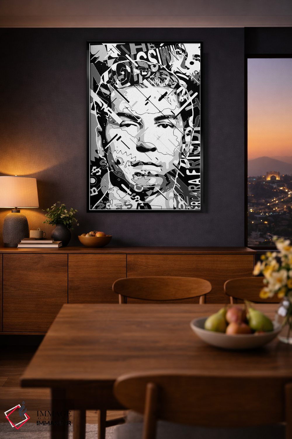 تابلو دکوراتیو چارلز لاکی لوسیانو اثر کریستین میلئو - D2B