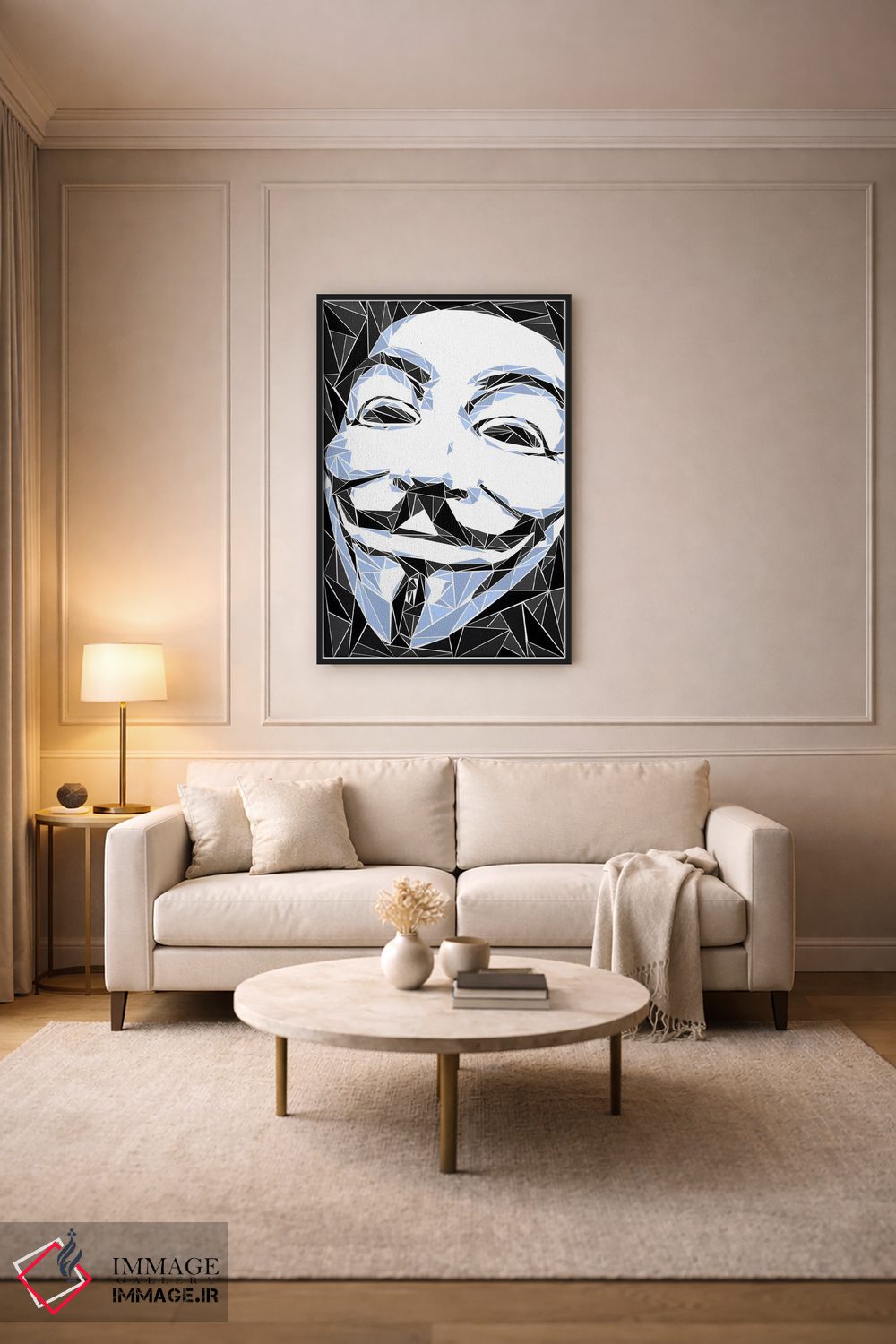 تابلو دکوراتیو گای فوکس ۱ اثر کریستین میلئو - D3B
