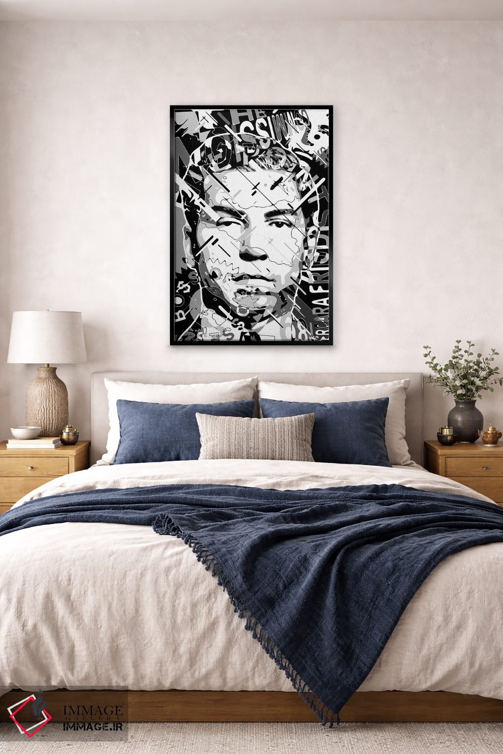 تابلو دکوراتیو چارلز لاکی لوسیانو اثر کریستین میلئو - D6B