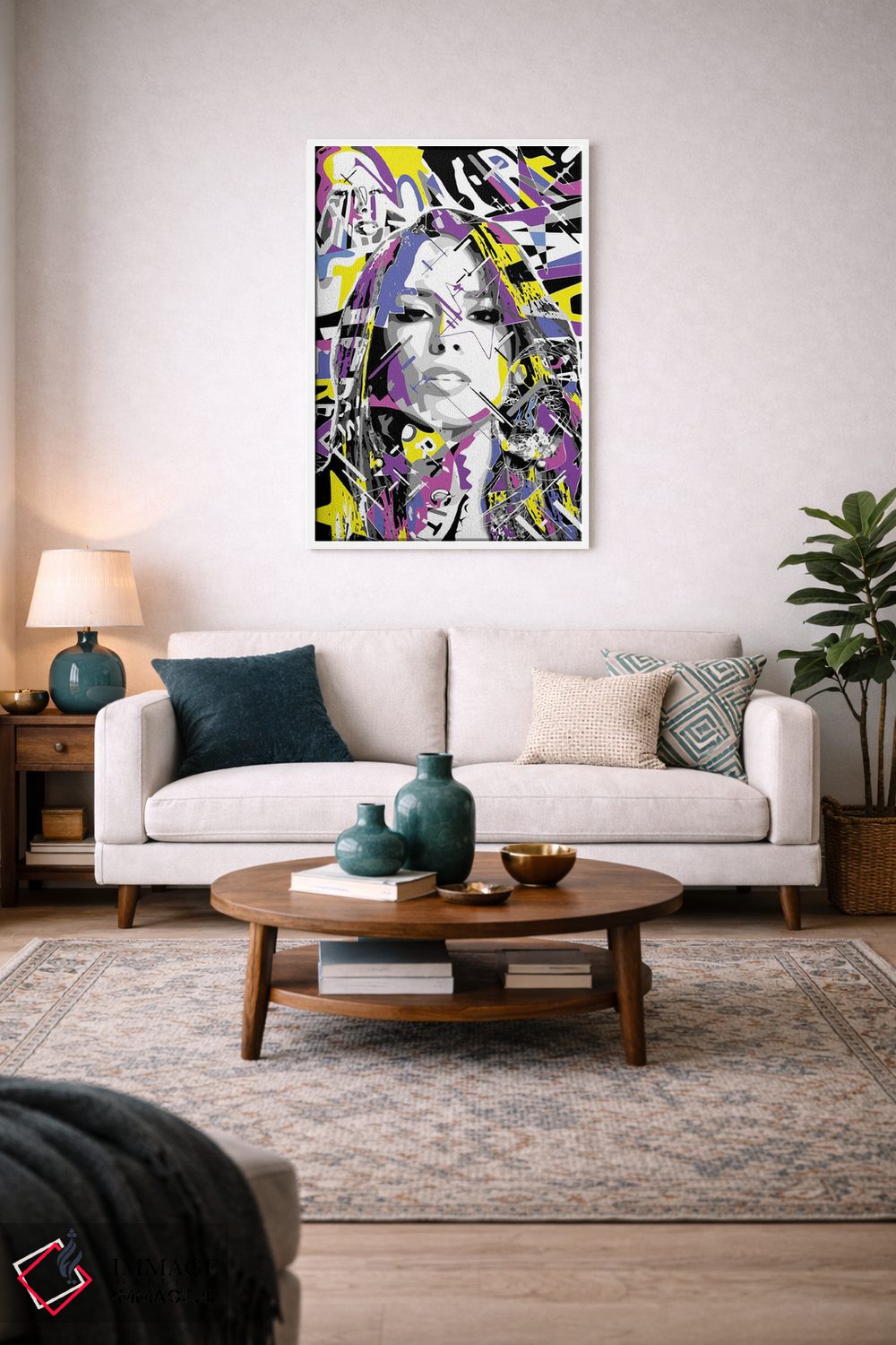 تابلو دکوراتیو آلیشا کیز اثر کریستین میلئو - D3W