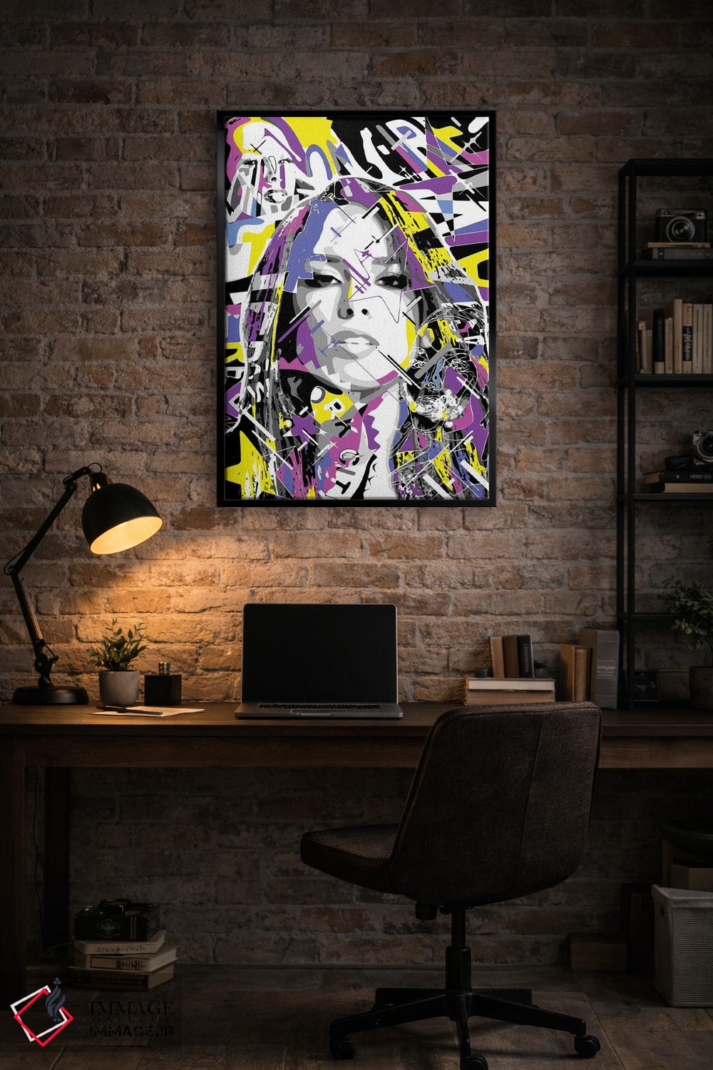 تابلو دکوراتیو آلیشا کیز اثر کریستین میلئو - D5B