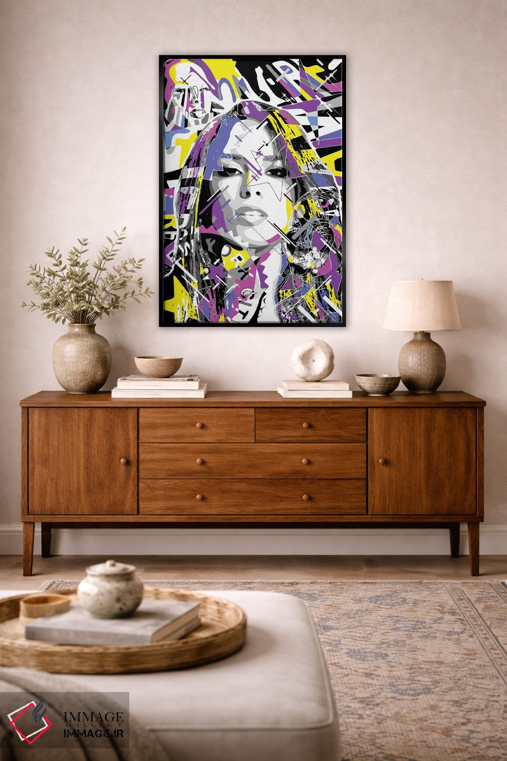 تابلو دکوراتیو آلیشا کیز اثر کریستین میلئو - D4B