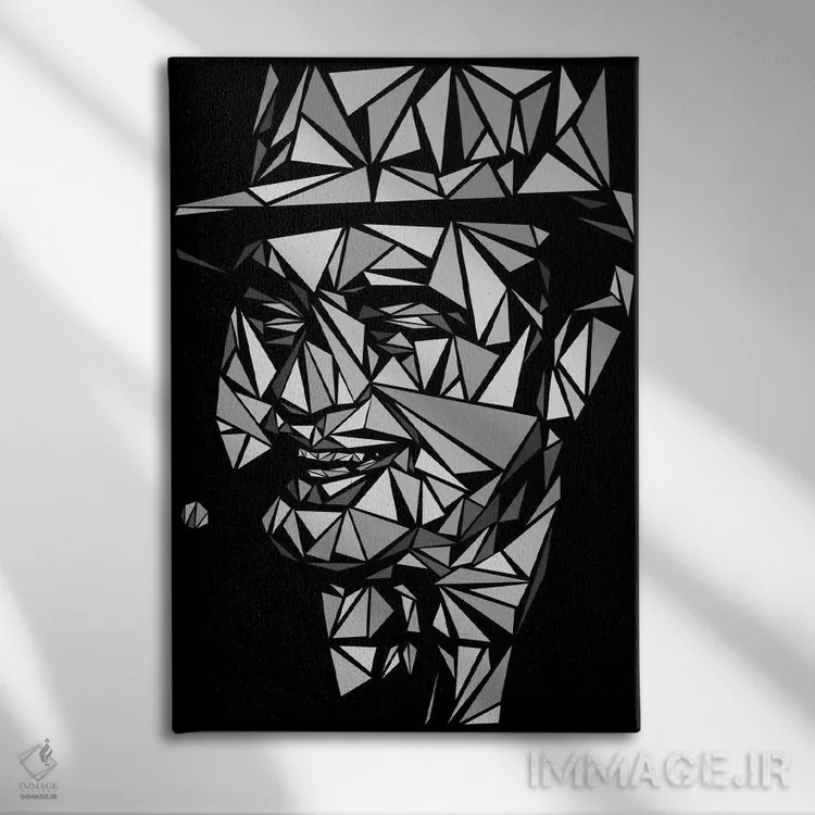 تابلو دکوراتیو آل کاپون ۲ اثر کریستین میلئو - نمای روبهرو روی دیوار