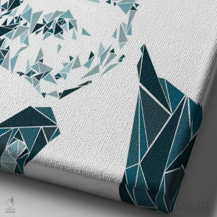 تابلو دکوراتیو هایزنبرگ ۱ اثر کریستین میلئو - نمای نزدیک بافت بوم