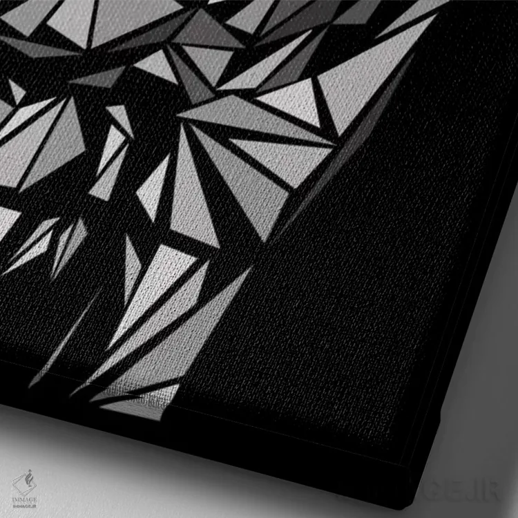 تابلو دکوراتیو آل کاپون ۲ اثر کریستین میلئو - نمای نزدیک بافت بوم