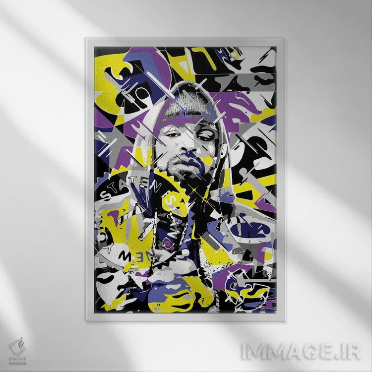 تابلو دکوراتیو متد من اثر کریستین میلئو - نمای قابدار سفید