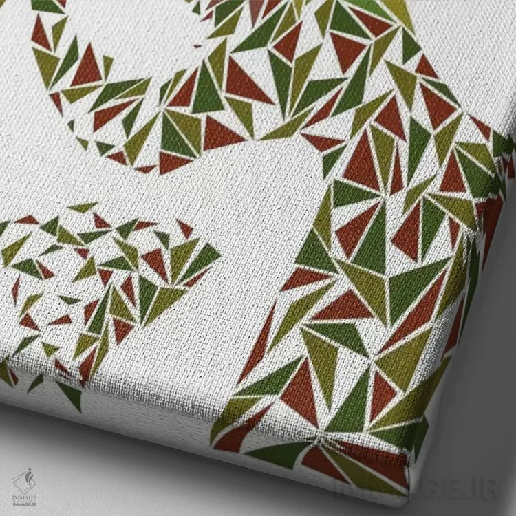 تابلو دکوراتیو نلسون ماندلا اثر کریستین میلئو - نمای نزدیک بافت بوم