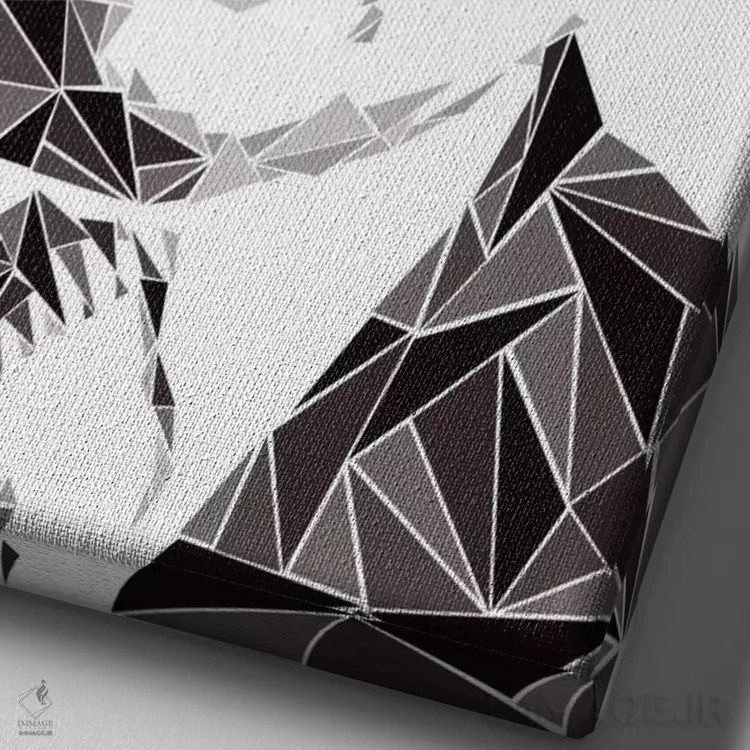 تابلو دکوراتیو آل کاپون ۱ اثر کریستین میلئو - نمای نزدیک بافت بوم