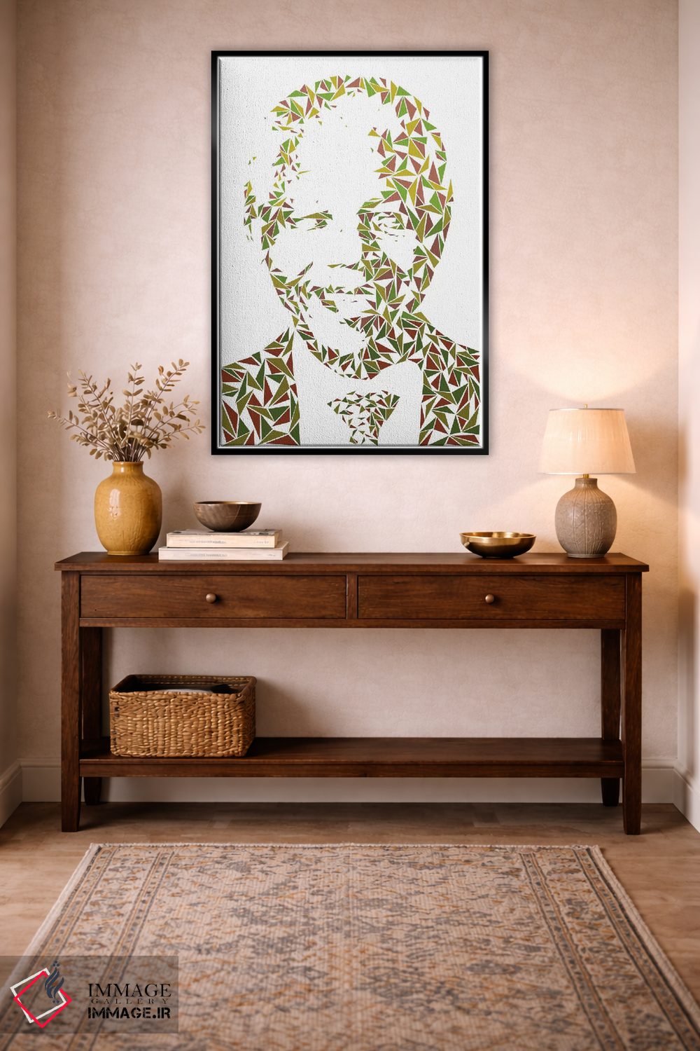 تابلو دکوراتیو نلسون ماندلا اثر کریستین میلئو - D5B