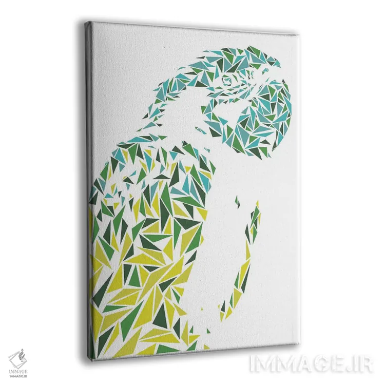 تابلو دکوراتیو طوطی آرا اثر کریستین میلئو - نمای پرسپکتیو محصول