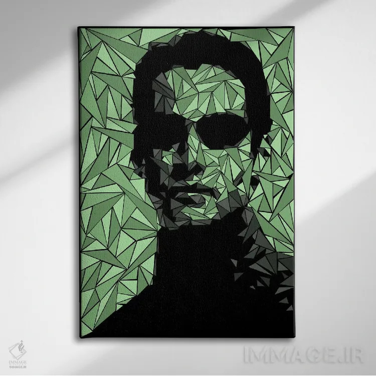 تابلو دکوراتیو نئو اثر کریستین میلئو - نمای روبهرو روی دیوار