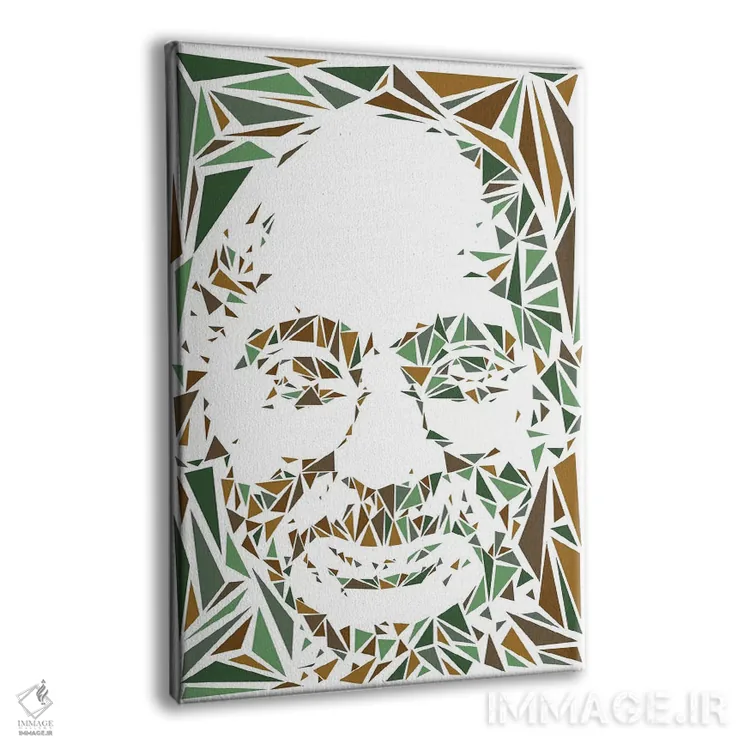 تابلو دکوراتیو گاندی اثر کریستین میلئو - نمای پرسپکتیو محصول